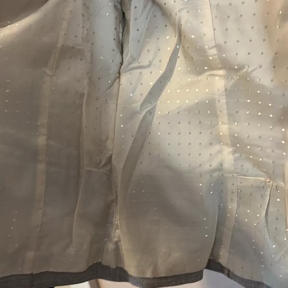 White House Black Market 3/4 Sleeve Ruffle Blazer 12 - Picture 14 of 16